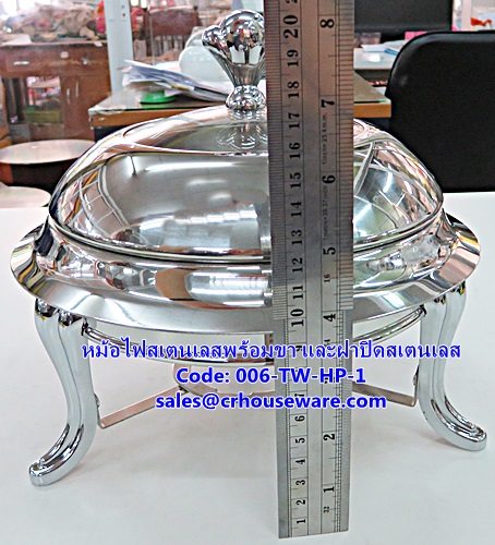หม้อไฟสเตนเลสพร้อมขา และฝาปิดสเตนเลส รหัสสินค้า 006-TW-HP-1 Hot pot stainless and lid staunless. 006-TW-HP-1Hot and Sour Prawn Soup Dtom Yum Gkoong or Tom Yum Goong pot,酸辣虾汤火锅,Tôm nồi súp nóng và chua,ກຸ້ງຫມໍ້ແກງຮ້ອນແລະສົ້ມ, Panas dan Sour Udang periuk su