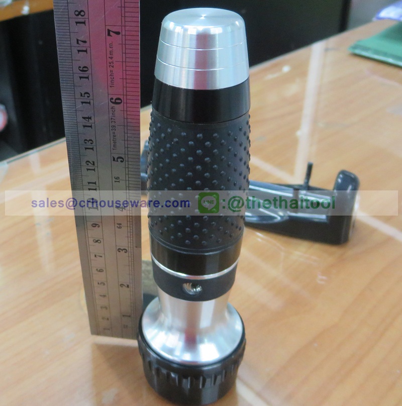 ไฟฉายฉุกเฉินไฟ LED ติดผนัง สีดำ (Wallmounted LED flashlight, black) 005-WLF001