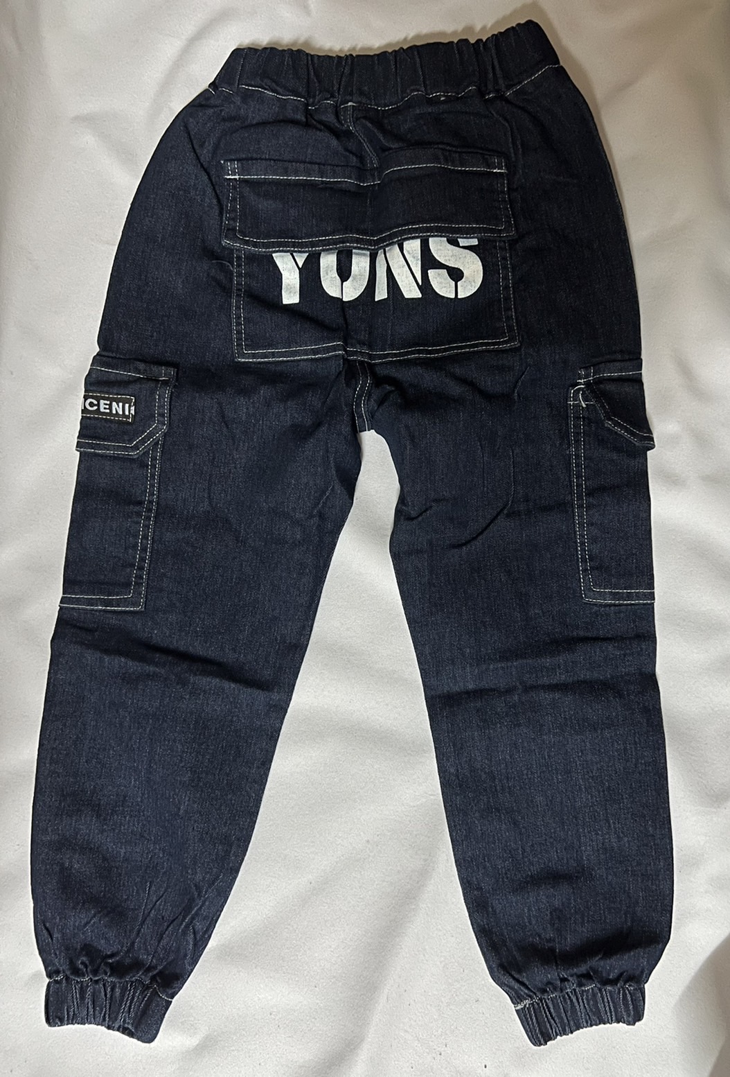 สินค้าพร้อมส่ง กางเกงยีนส์เด็กชาย แต่งลาย