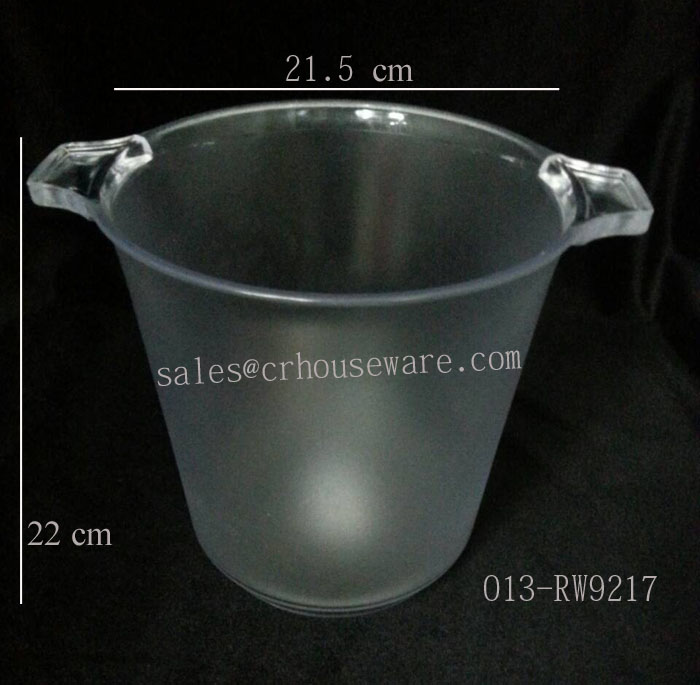 ถังแช่ไวน์พลาสติก 2 หู สีใส-มัว013-RW9217