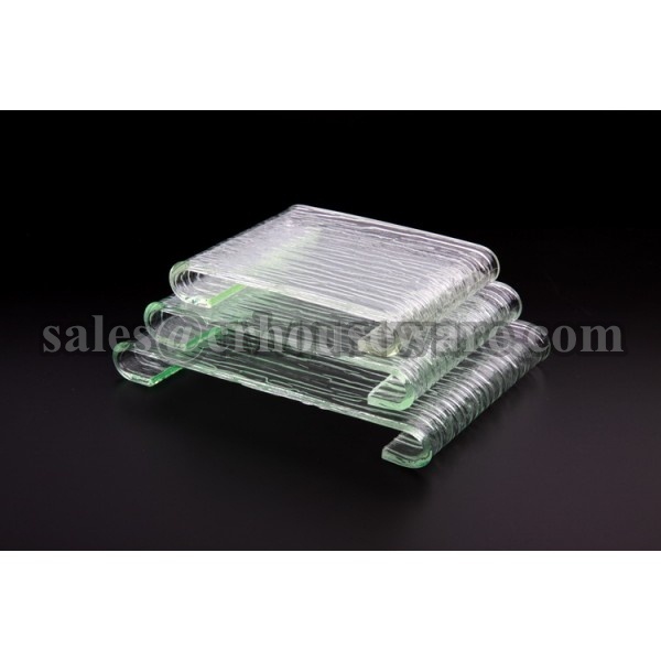 ชั้นอะคริลิกวางอาหาร Acrylic Displayware With Stand 005-TW-ADPW4-55