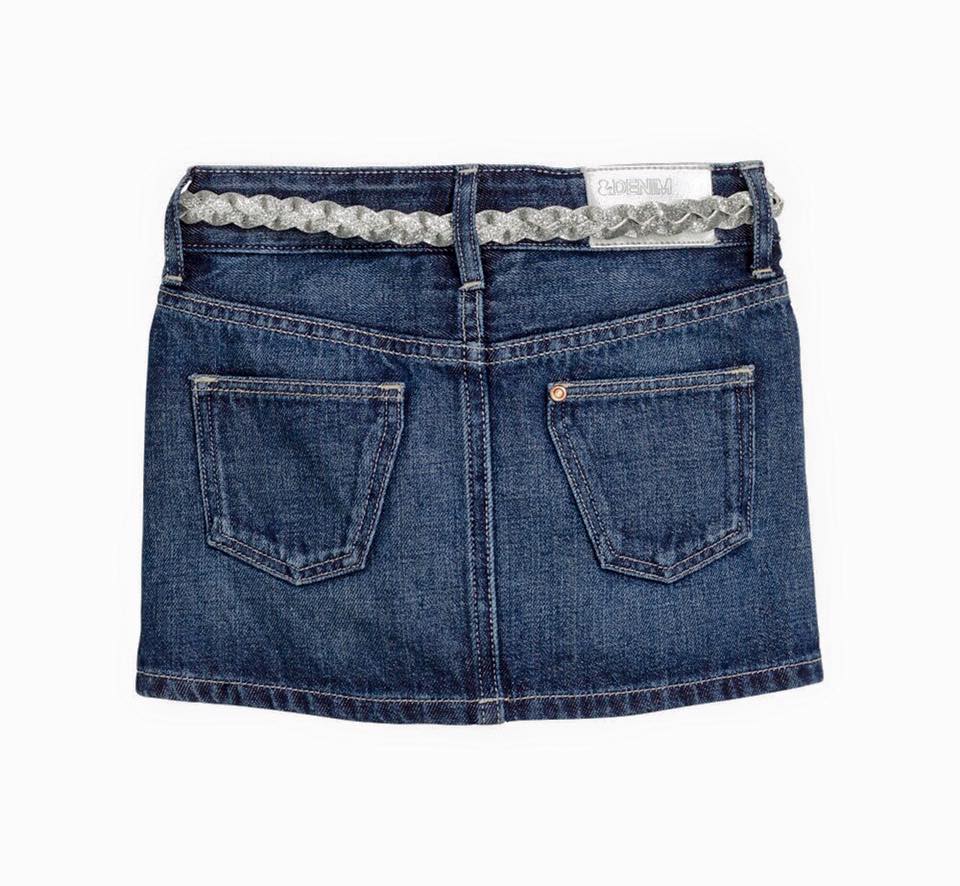 กระโปรงยีนส์ พร้อมเข็มขัด