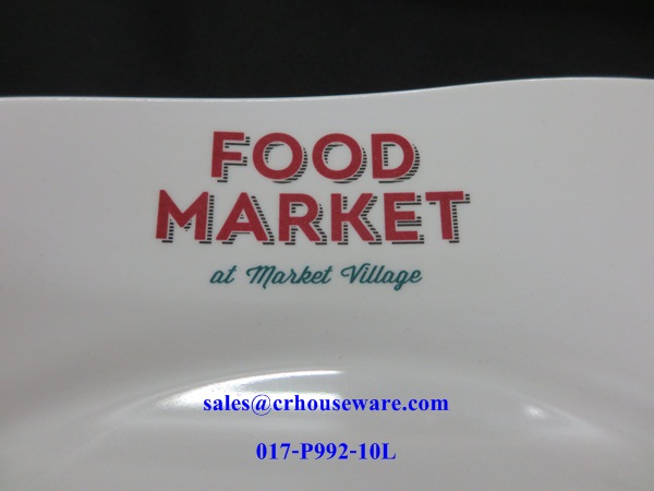 จานสี่เหลี่ยมมุมมน 8 นิ้ว 017-P992-8L,Square plate round 8 inches