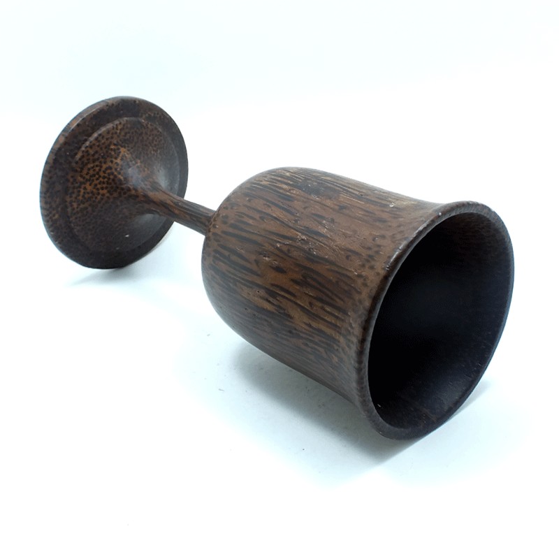 แก้วไวน์ไม้ตาล # 210 ( ปากบาน )