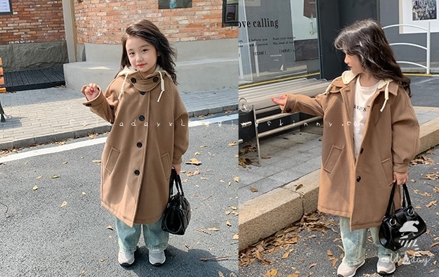 กางเกงยีนส์เด็ก บุขนกันหนาว ทรงขาบาน