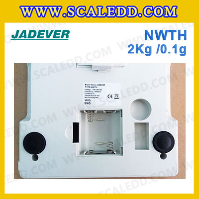 เครื่องชั่งน้ำหนักดิจิตอล พิกัดน้ำหนัก 2000g ยี่ห้อ JADEVER รุ่น NWTH ความละเอียด 0.1g (มีใบผ่านตรวจรับรองจากสำนักชั่งตวงวัด)