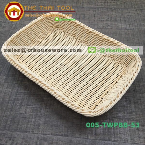 ตะกร้าหวายเทียม แบบเหลี่ยม 005-TWPBB-53