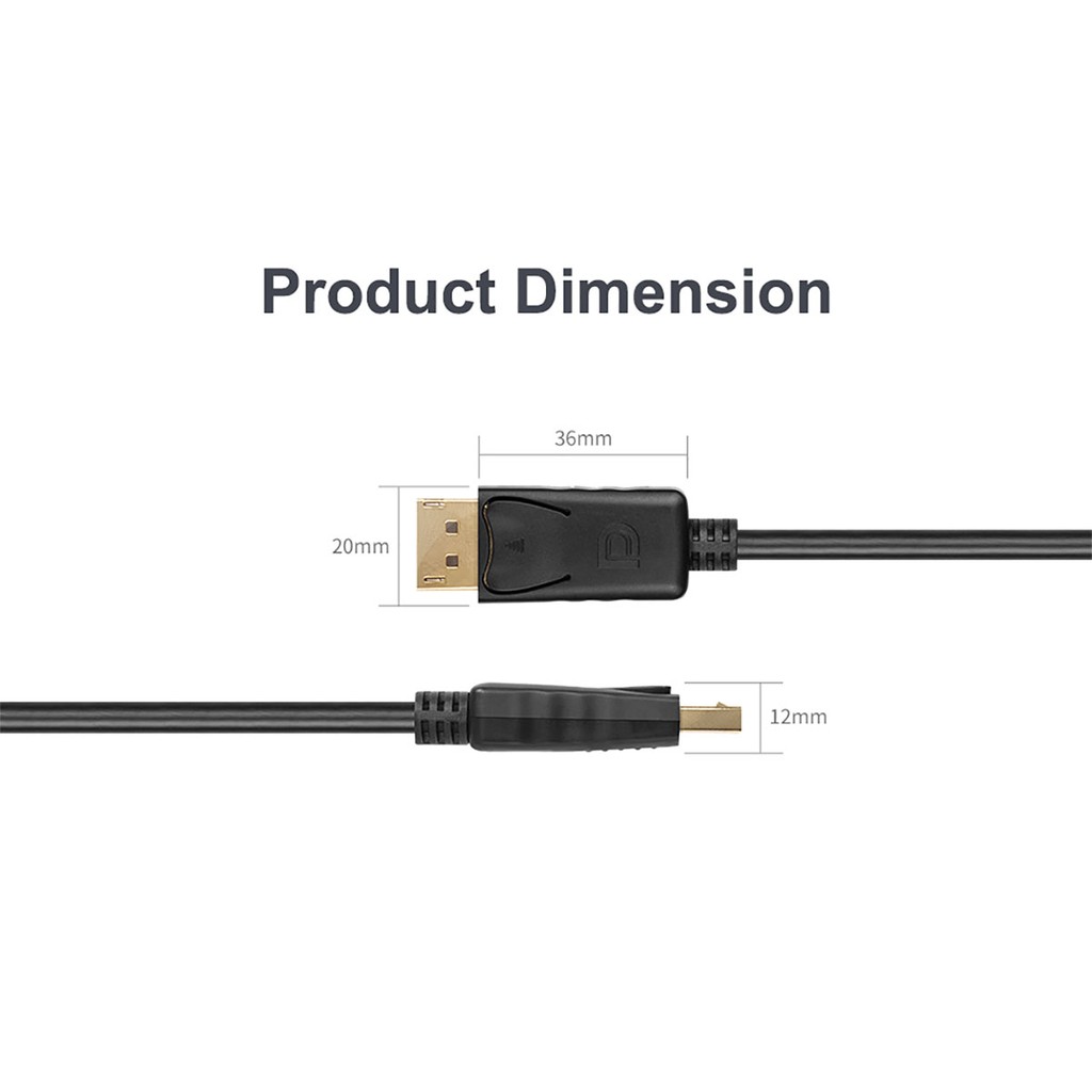 สาย DisplayPort 1.2 Cable รองรับความละเอียด 4K/60Hz by Unitek
