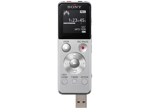 Sony เครื่องบันทึกเสียงระบบดิจิตอล UXSeries 4GB รุ่น ICD-UX543 สีเงิน