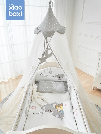 TP21119 มุ้งกระโจมคลุมเตียงเด็กทรงกรวย แบบสแตนด์ขาตั้ง