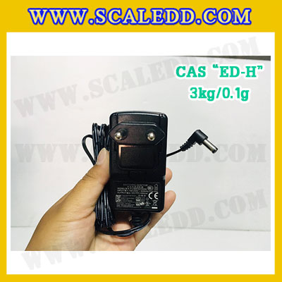 เครื่องชั่งน้ำหนักดิจิตอล พิกัดน้ำหนัก 3กิโล ยี่ห้อ CAS รุ่น ED-H ความละเอียด 0.1 (เครื่องชั่งผ่านตรวจรับรองจากสำนักชั่งตวงวัด)
