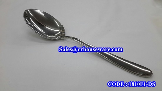 ช้อนหวานสแตนเลส ลายF1