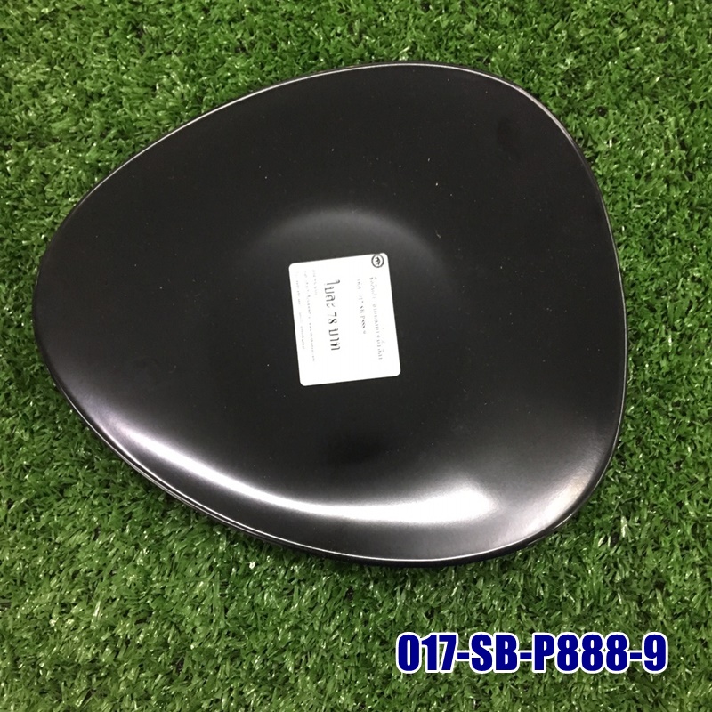 จานหยดน้ำ 9 นิ้ว สีขาว,ดำ 017-SB-P888-9