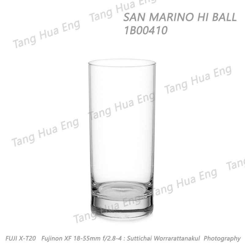 (1โหล )แก้ว SAN MARINO HI BALL, 290 มล. #1B00410 ยี่ห้อโอเชี่ยน