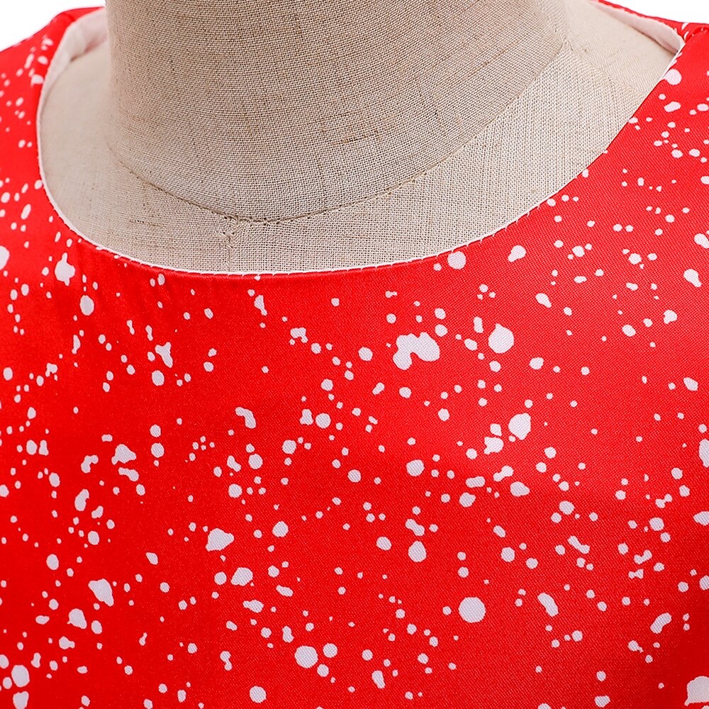 พร้อมส่ง ชุดเดรส คริสต์มาส แขนกุด ทรงยาว ผูกโบว์