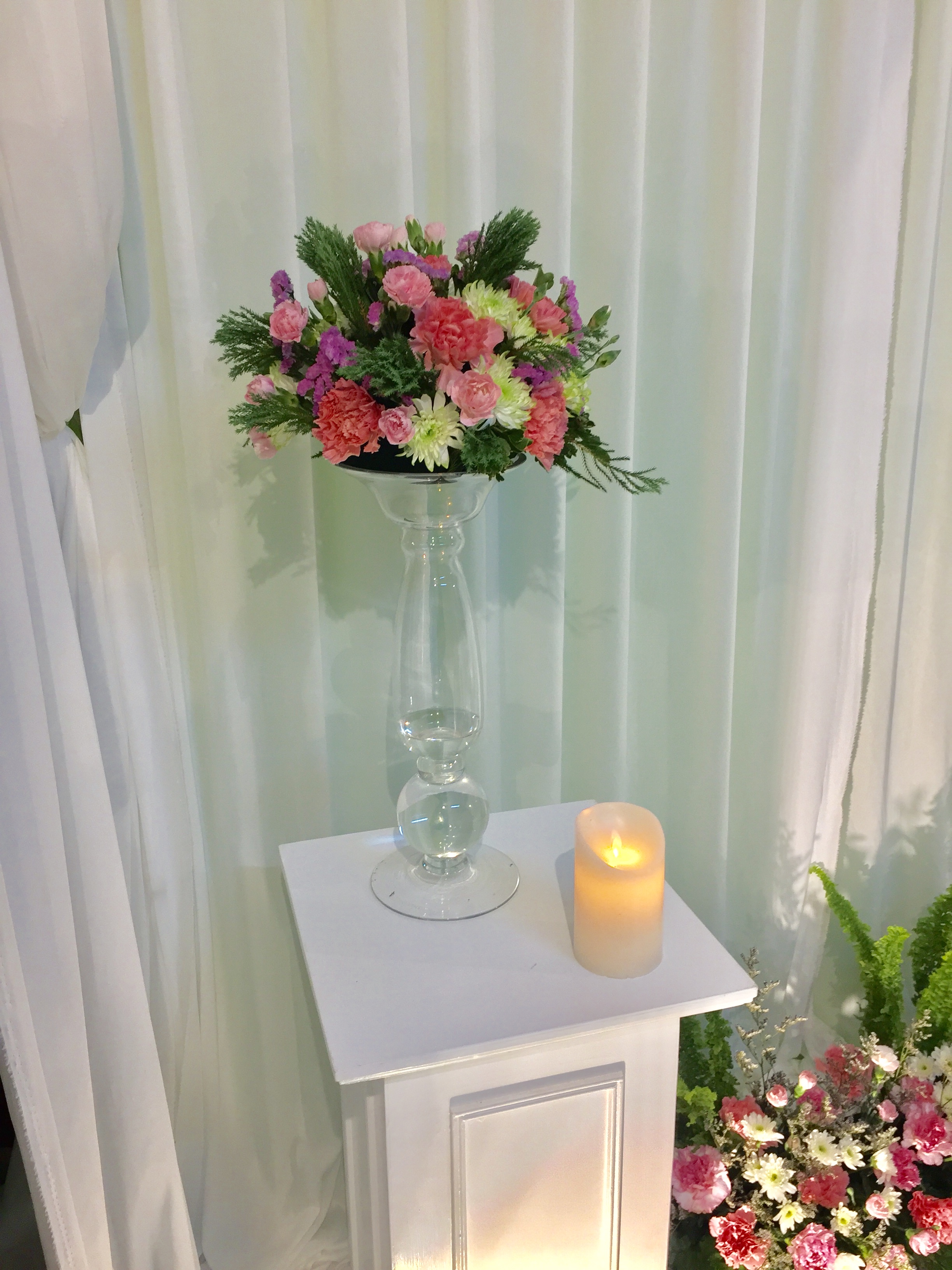 Backdropหลั่งน้ำสังข์ แบบโดมผ้า งานแต่งคุณอุ้ม คุณกอล์ฟ 25กพ61 (อ.บัวใหญ่ จ.นครราชสีมา)