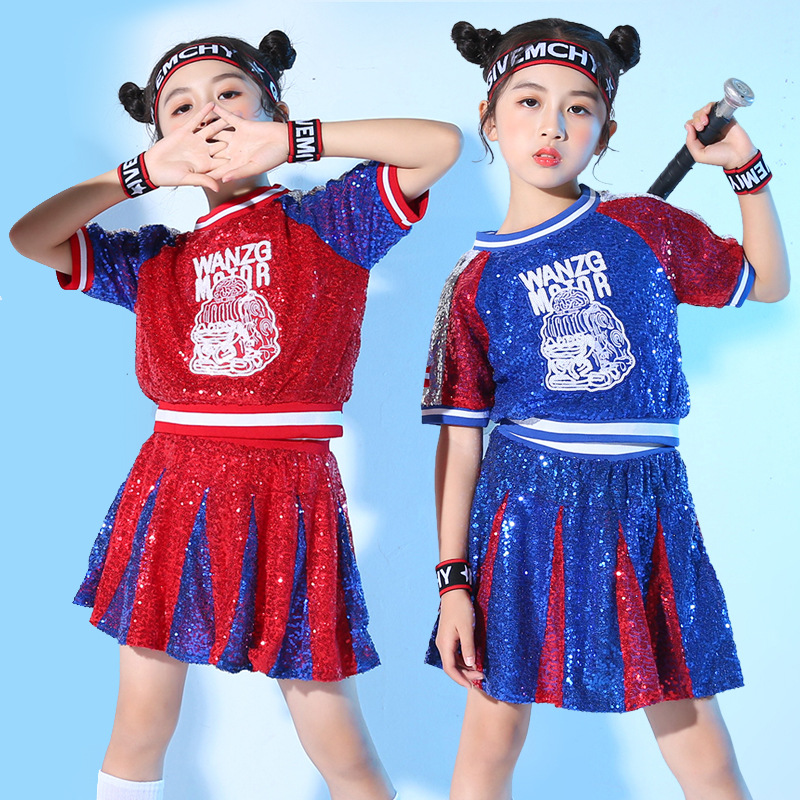 ชุดเต้น ปักเลื่อม เซ็ทหญิงชาย เสื้อ+กางเกงกระโปรง**สินค้าเปิดจอง