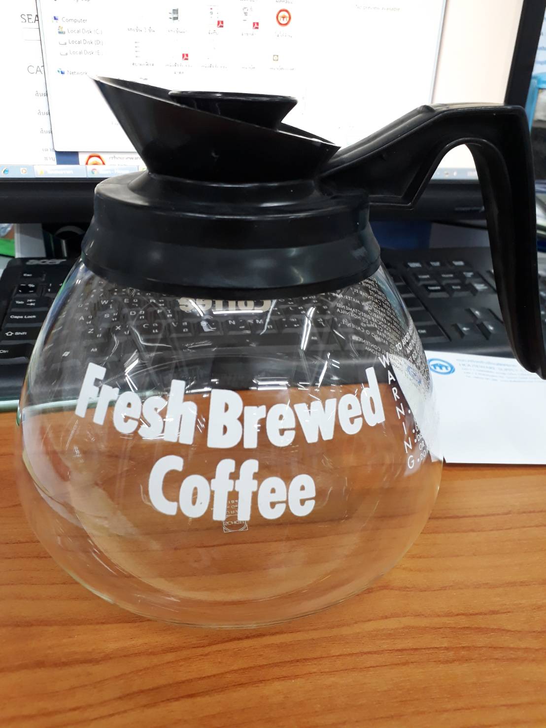 โถจ่ายกาแฟ แบบแก้ว , โถใส่กาแฟ 005-KI-001,Coffee_Pot_glass