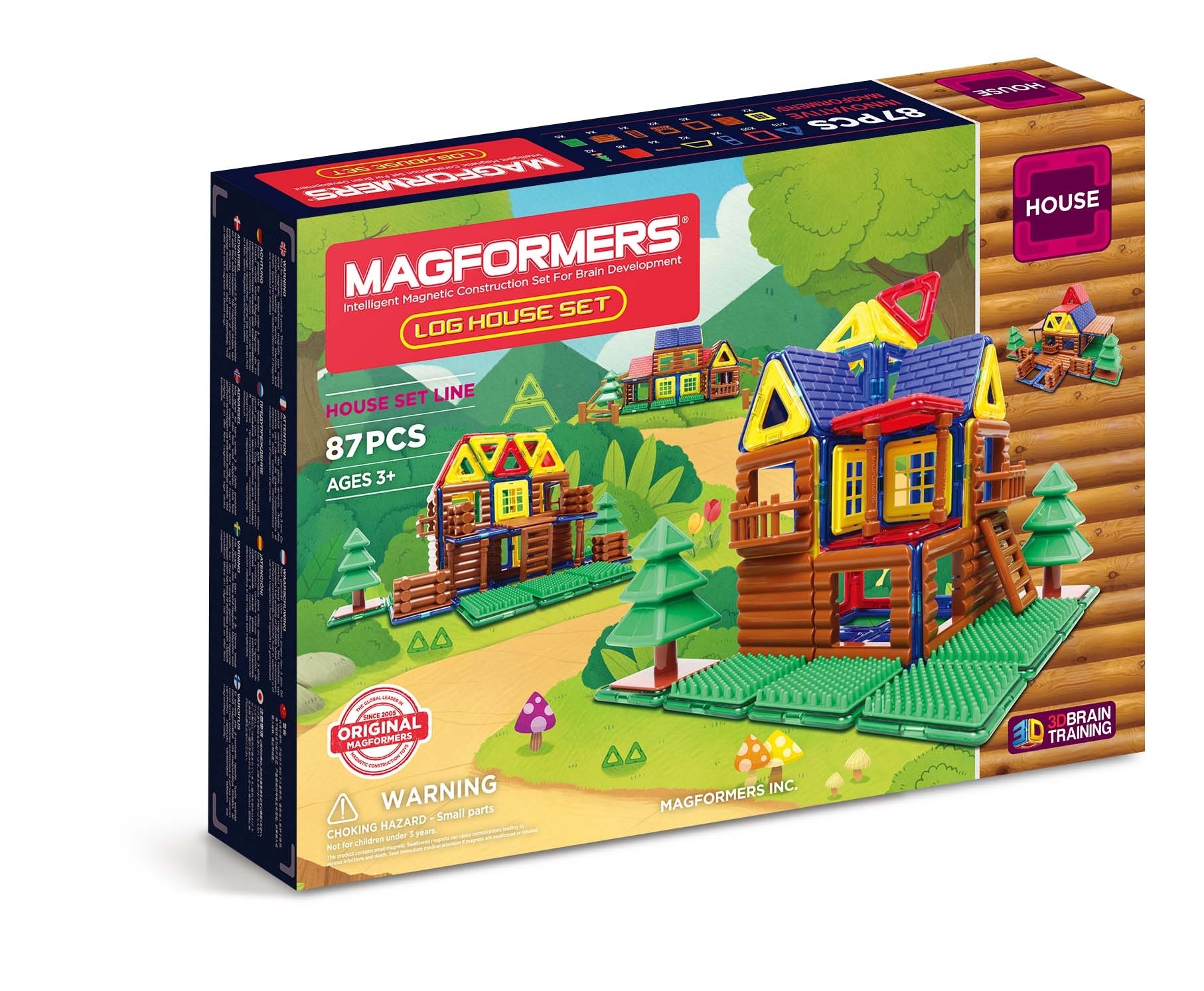 ชุดแม่เหล็ก Magformers Log Cabin 87Pc Set
