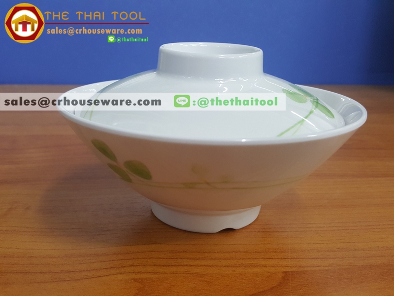 ชามข้าวมีฝาปิด 5 นิ้ว Rice bowl รหัส ML-W7+W8
