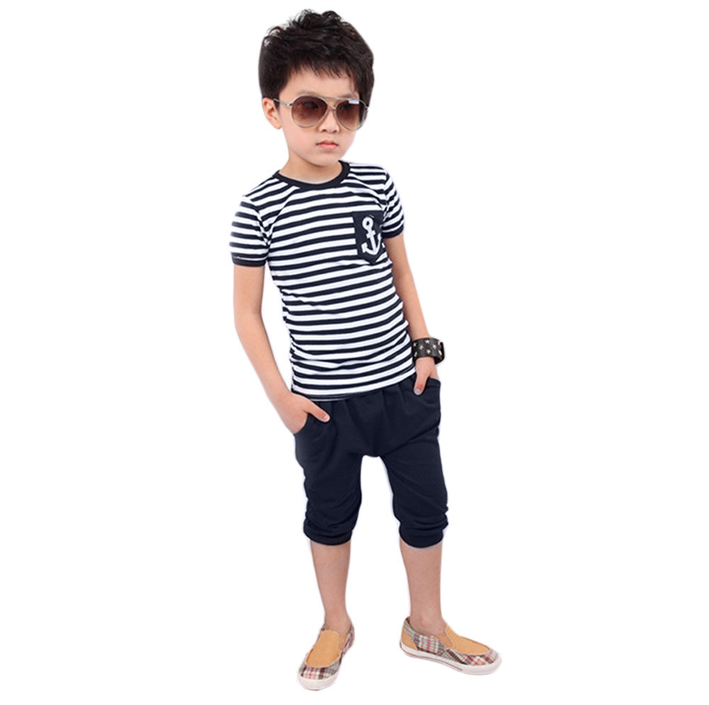 สินค้าพร้อมส่ง ชุดเซ็ตเด็กชาย เซ็ตสองชิ้น เสื้อ+กางเกง