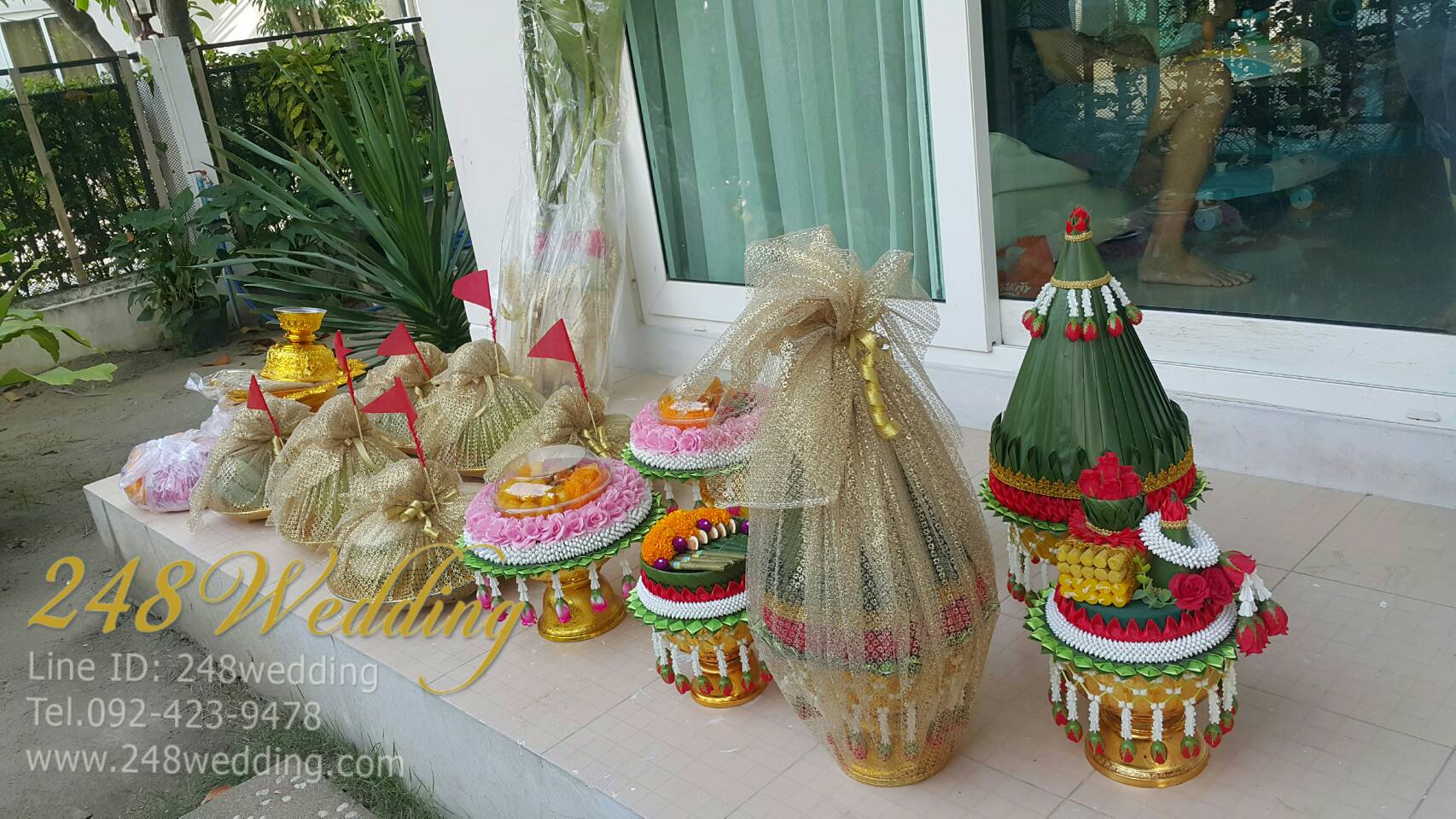 รับจัดขบวนขันหมาก ชุดพานขันหมากเอก-โท