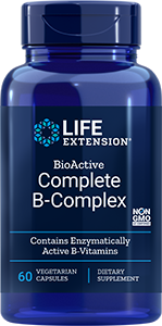 Life Extension BioActive Complete B-Complex 60 capsules วิตามินบีรวม ช่วยบำรุงร่างกายและระบบประสาท