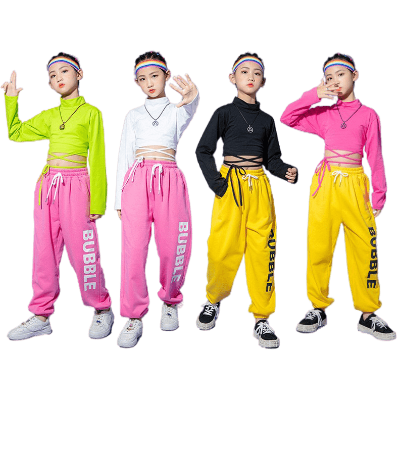 **เฉพาะเสื้อ** ชุดเต้น เสื้อเอวลอยผูกเอว แขนยาว