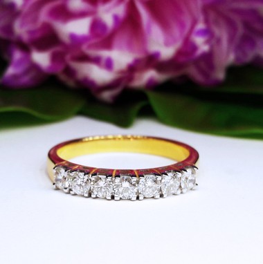 สั่งผลิตเพชรเบลเยี่ยมคัท แหวนแต่งงาน แหวนหมั้น ใส่เที่ยว ออกงาน แหวนทองคำ 18K เพชรแท้ 0.64 กะรัต 4.20 กรัม น้ำ 99 ราคาถูกมาก มีใบรับประกันค่ะ