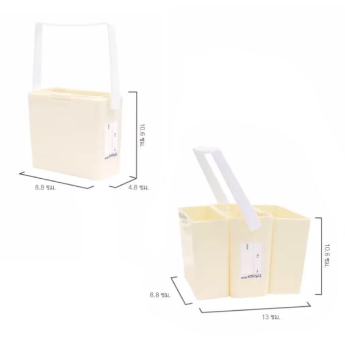 ถังล้างพู่กัน Sakura 3 ชิ้น ใหญ่