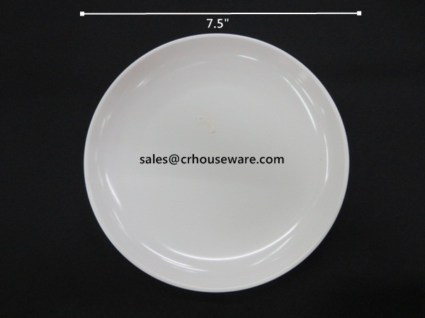 จานกลมทรงใบบัว ขนาด 7.5 นิ้ว 017-41E