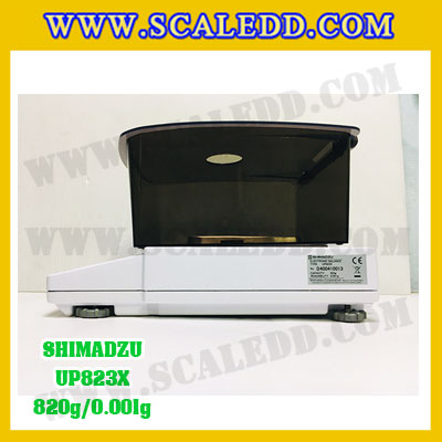 เครื่องชั่งดิจิตอล ทศนิยม 3 ตำแหน่ง รุ่น UP823X 820gx0.001g เครื่องชั่งละเอียดสูง820g เครื่องชั่งน้ำหนัก820g ตาชั่ง820กรัม พิกัดน้ำหนัก 820g ความละเอียด 0.001g ยี่ห้อ SHIMADZU รุ่น UP823X