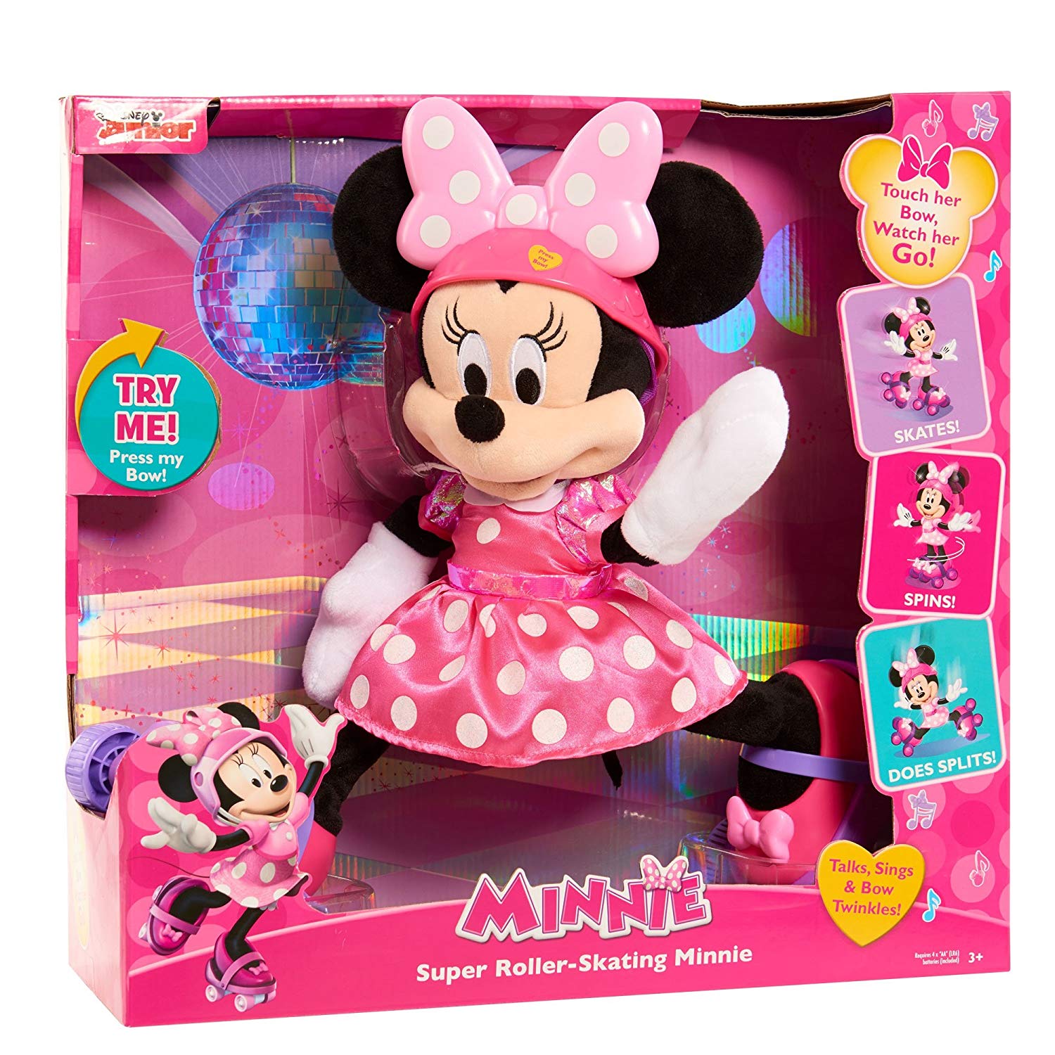 ตุ๊กตาเคลื่อนที่ได้ Super Roller-Skating Minnie
