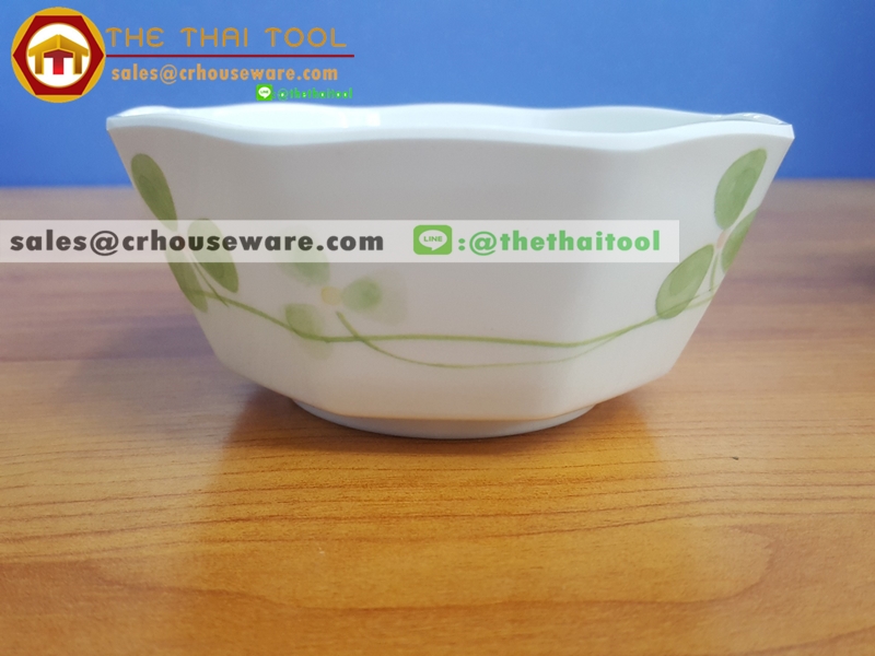 ชามเหลี่ยม 4.5 นิ้ว OCTAGON SASHIMI รหัส ML-W-25