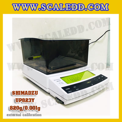 เครื่องชั่งดิจิตอล ทศนิยม 3 ตำแหน่ง รุ่น UP823Y 820gx0.001g เครื่องชั่งละเอียดสูง820g เครื่องชั่งน้ำหนัก820g ตาชั่ง820กรัม พิกัดน้ำหนัก 820g ความละเอียด 0.001g ยี่ห้อ SHIMADZU รุ่น UP823Y