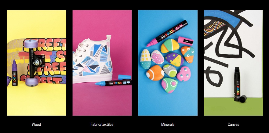 ชุดมาร์คเกอร์ Uni Posca 16 สี