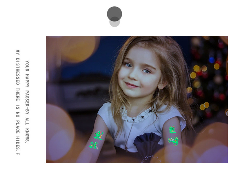 สติกเกอร์ แทททู ฮาโลวีน โพนี่ เมอเมด มีให้เลือกแบบเรืองแสงกับไม่เรืองแสง