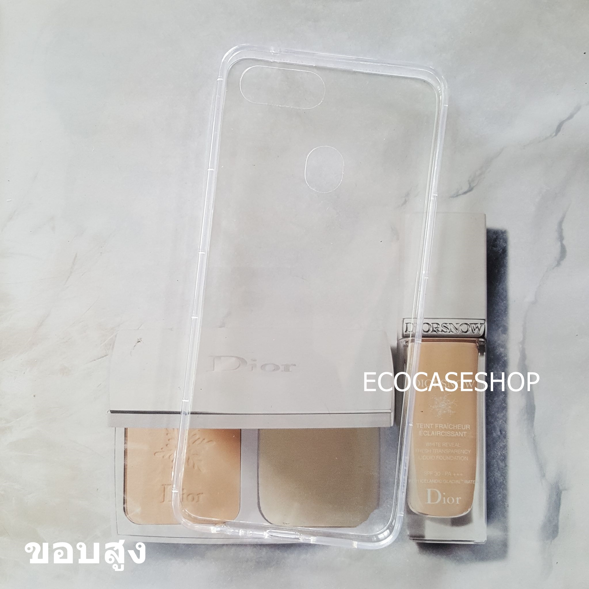oppo F9 เคสขอบนิ่มบางใสขอบด้านข้างสูง(เหมาะสำหรับทำเรซิ่น)
