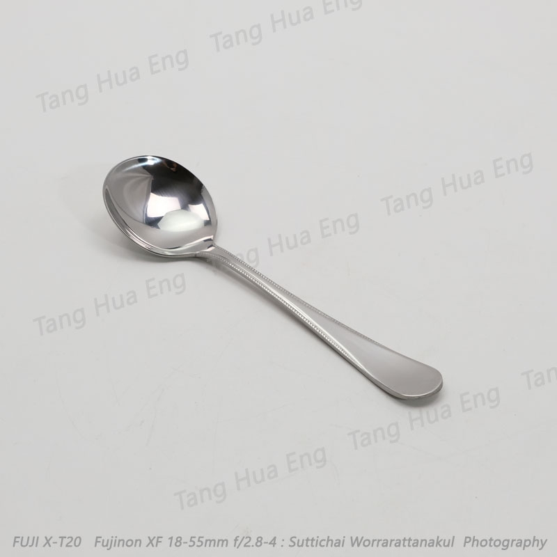 ช้อนซุปเล็กสเตนเลส ลายไดอาน่า