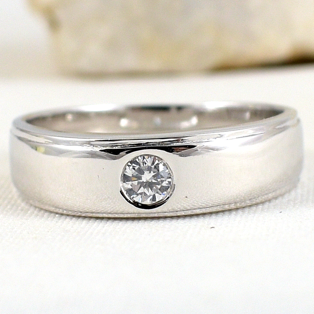 แหวนเงินแท้ราคาถูกชุบทองคำขาว เพชรCZแท้ 0.10 กะรัต งานประณีตสวยงาม สั่งผลิตค่ะ