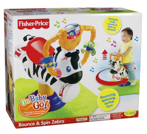 ม้าลายดึ๋งดั๋ง Fisher-Price Go Baby Go! Bounce & Spin Zebra