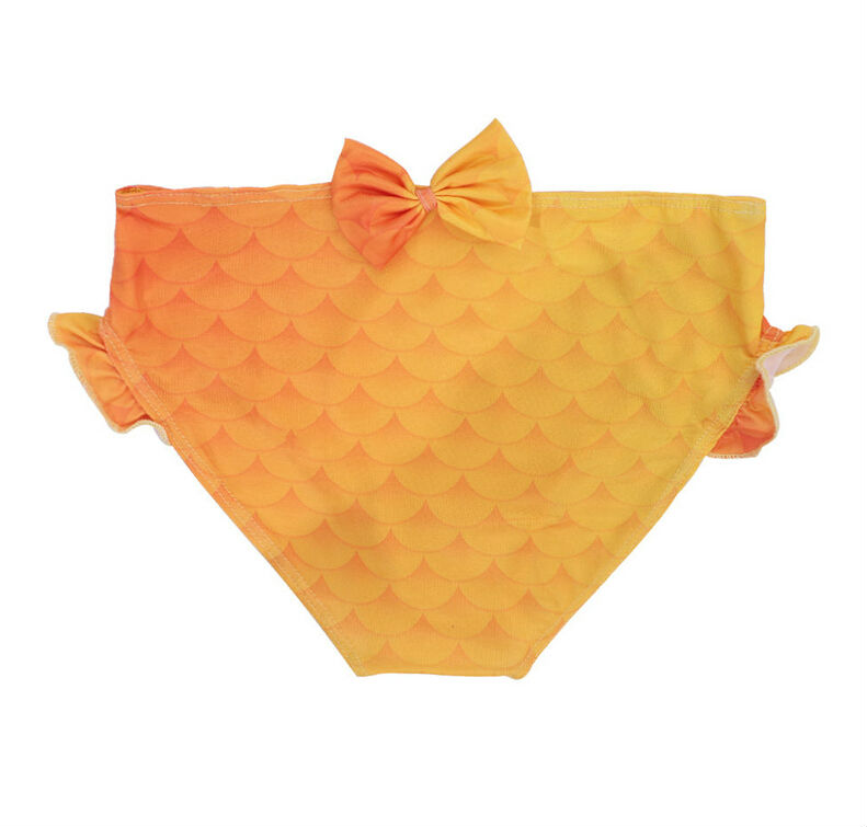 สินค้าพร้อมส่ง ชุดเด็ก ชุดว่ายน้ำหางนางเงือก จุดหลากสีรุ้ง