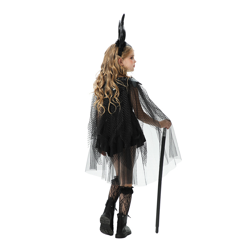 friendly4kid พร้อมส่ง ชุดฮาโลวีน haloween เดรสยาว ค้างคาว