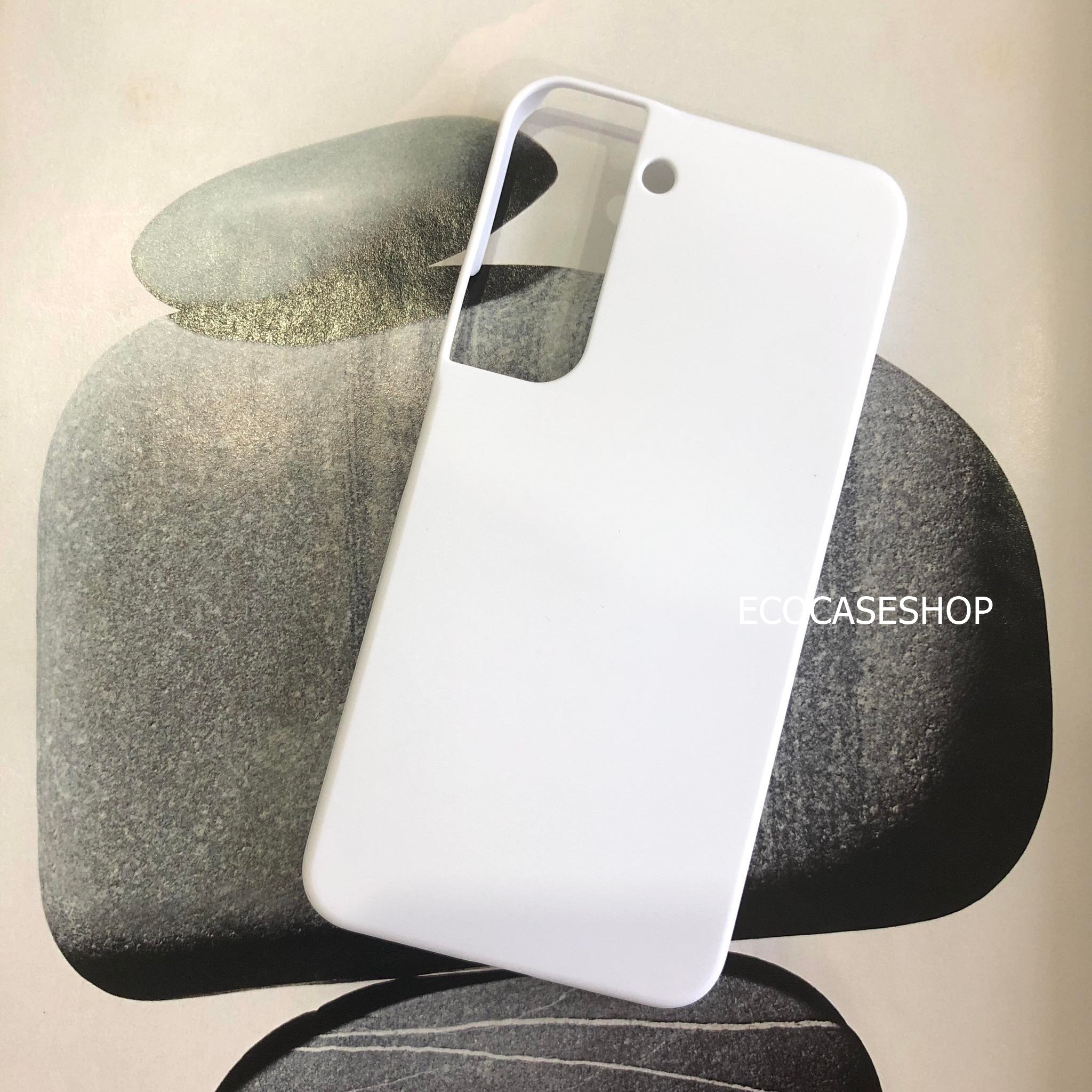 samsungS22+ เคสแข็งด้าน สีขาว (เหมาะสำหรับงานสกรีนความร้อน sublimation)