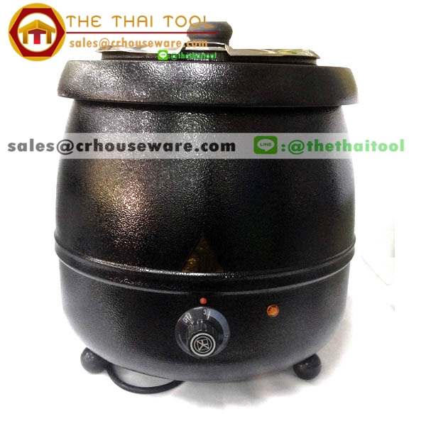 หม้ออุ่นซุปไฟฟ้า หม้อซุปดำ (ราคาประหยัด) 005-SBC-83010SP,10 L Soup_kettle (Black),เชียงรายหม้ออุ่นซุปดำโรงแรม