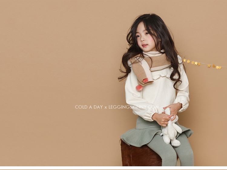 เลกกิ้งกระโปรงบุขนกันหนาวเด็ก มี 3 สี