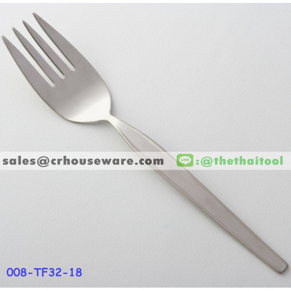ส้อมเสิร์ฟสแตนเลส 32 ลายกระดังงา SERVING FORK 008-TF32-18