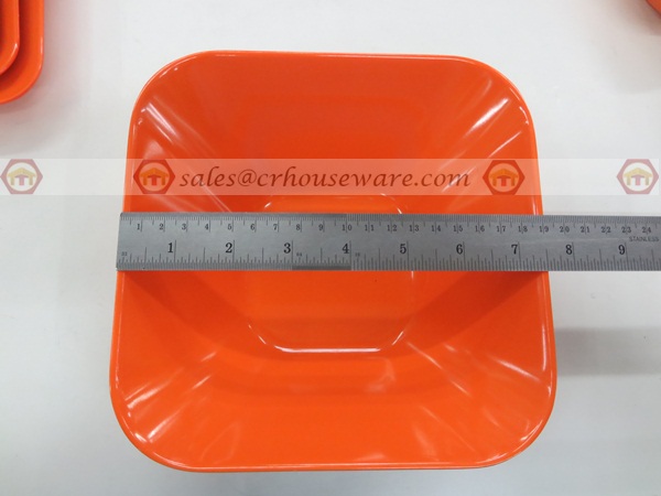 ชามสี่เหลี่ยมปากบาน 7.5 นิ้ว สีส้ม 017-B626-7.5