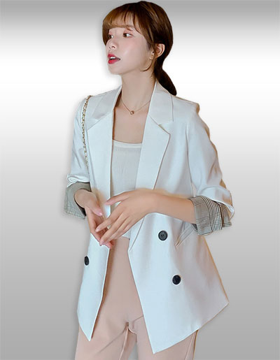 เสื้อสูทแฟชั่นแบบสวยหรูสไตล์เกาหลี มี 5 ไซส