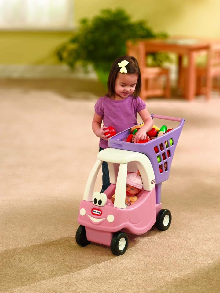 รถเข็น Little Tikes Cozy Shopping Cart Pink/Purple